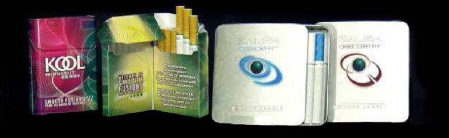 Tabagismo como uma doença pediátrica 35 Seguindo essa mesma estratégia, a Brown & Williamson, outra companhia de tabaco, introduziu várias versões aromatizadas da sua marca Kool, uma delas com o