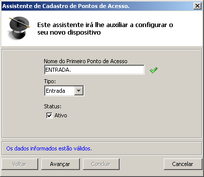 Primeiro uso 3 - Selecione a controladora e clique em cadastrar. 4 - Na próxima tela, defina o nome do ponto de acesso da mesma.