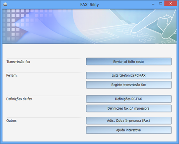 Configuração da listas de discagem rápida/de grupo usando o utilitário de fax - Windows Você pode configurar as listas de discagem rápida e de grupo usando o FAX Utility para Windows.