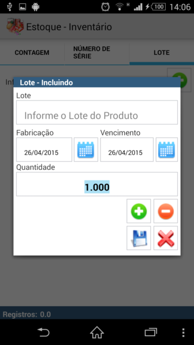 31 mostra a Figura 17. Está opção permite realizar controle por número de série dos produtos. Figura 17 - Número de Série.