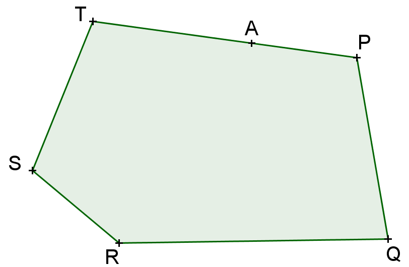 ELEMENTOS DE GEOMETRIA 1 03. Construir um triângulo ABC equivalente ao quadrilátero PQRS dado, sabendo-se que P A. 04.