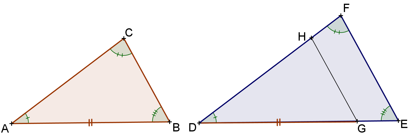 ELEMENTOS DE GEOMETRIA 39 Observação: O quociente comum entre as medidas dos lados correspondentes é chamado de razão de proporcionalidade entre os dois triângulos.