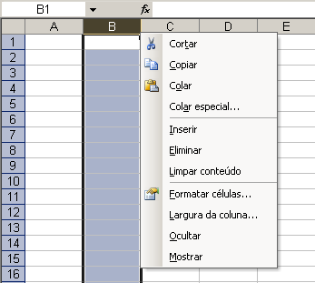 6. OPERAÇÕES SOBRE FOLHAS DE CÁLCULO. Exercício Na folha de cálculo aberta realizar as seguintes operações: 1.