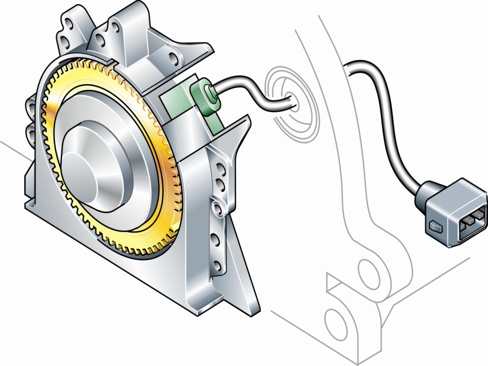 Sensores Sensor de rotação Hall-G28 Em caso de avaria : Árvore de Manivelas Roda Geradora de Marca de Impulsos referência Sensor de Rotação G28 Flange de vedação A UCM não recebe sinal do sensor,
