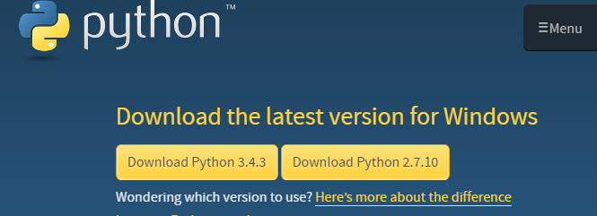Instalando o Python Entrar no site do desenvolvedor do Python: www.python.
