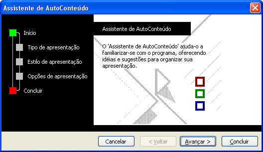 Criando uma Apresentação Assistente de Autoconteúdo Ajuda a