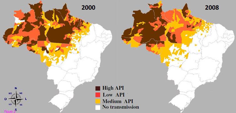 Malária no Brasil IPA alto IPA baixo IPA médio Sem transmissão Fonte: Secretaria de Vigilância em