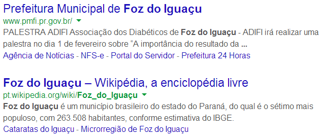 Todo documento WWW deve ter um título; esse título é referenciado em buscas pela rede, dando uma