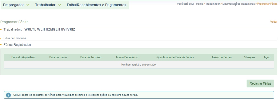 5.1.4 Exclusão de Afastamentos A exclusão de eventos não poderá estar relacionada a outros registros para que seja efetuada.