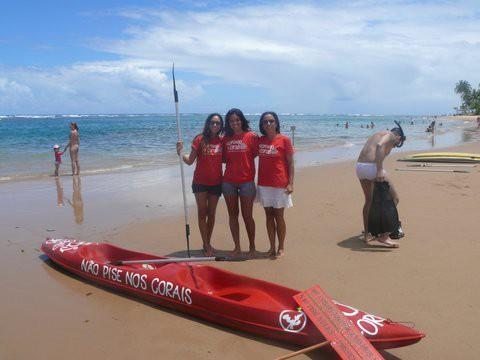 PROJETO SOS CORAIS - Projeto realizado pelo 2º ano consecutivo, durante o verão 2014/2015, nas Piscinas Naturais de Taipu de Fora; - Com intuito de informar e reeducar moradores e turistas, banhistas