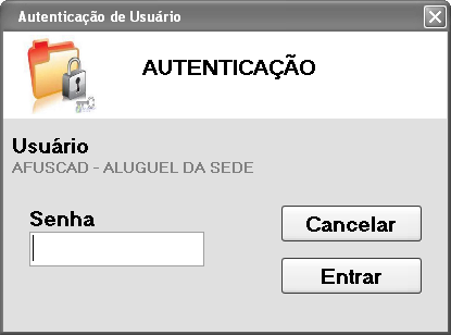 Entrando no Sistema Ao rodar o programa novamente, será solicitada a troca de senha, digita-a 2 vezes e entre