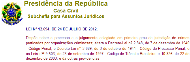 2 1) INTRODUÇÃO Feitos que tenham como objeto crimes praticados por organizações criminosas podem colocar em situação de risco o magistrado responsável por julgá-los ou pela realização de outros atos