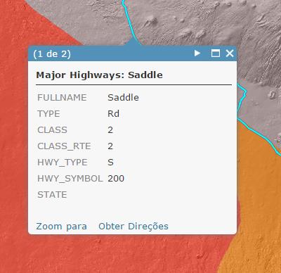 6 4. Clique em uma estrada novamente. Veja que o pop-up não está bem configurado.