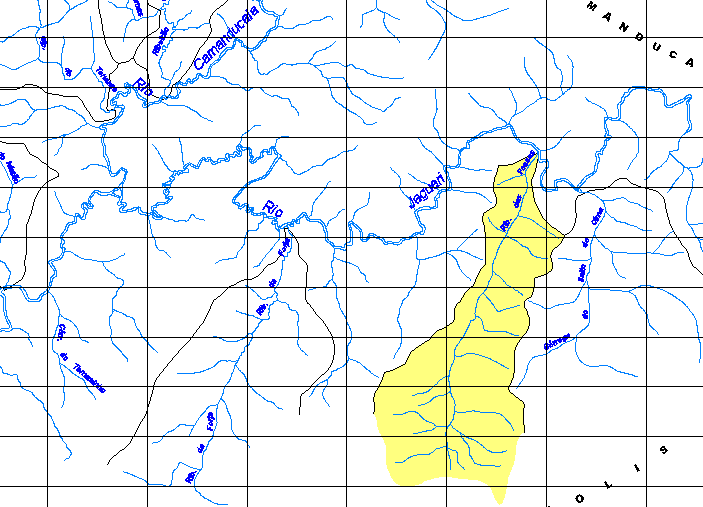 . Sub-Bacia dos Forjos Sub-Bacia das Posses Figura 15. Delimitação da sub-bacia dos Forjos.