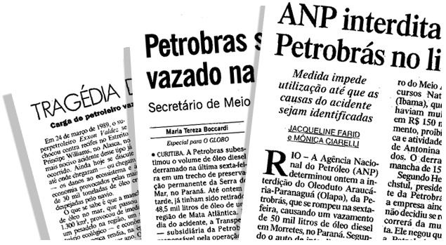 Evolução da Comunicação Petrobras Sucessão de danos