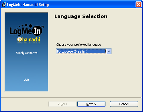Passo 9: Como instalar o hamachi? O que é o Hamachi: um programa que cria uma rede virtual (VPN) entre várias maquinas. Ele cria uma nova interface de rede na estação de ip 5.0.