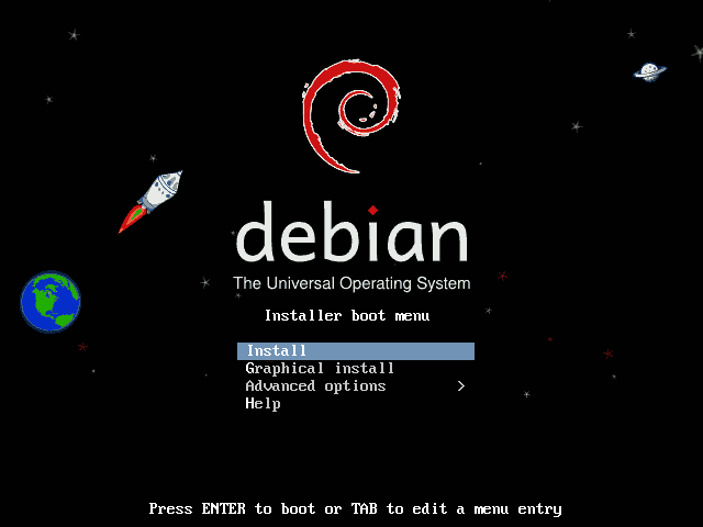 20 Tela principal Passo 2: Depois de ser iniciada a máquina virtual, será mostrada a tela de instalação do Debian (figura 1.21).