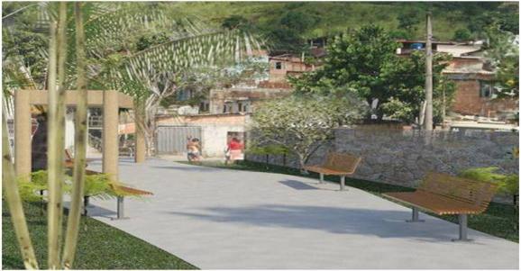 O Projeto prevê a implantação de Via de Contorno e de Sistema de Proteção, além da requalificação da Praça de Oxum.