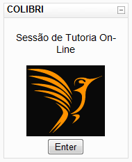 Entrar numa Sessão COLIBRI Pressionar o botão