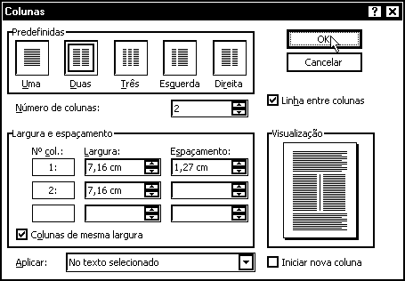 ICC Prof. Eduardo 17 Criação de Textos Colunados Até o momento, nossos textos têm sido criado no formato de colunas simples, preenchendo a página de uma margem à outra.