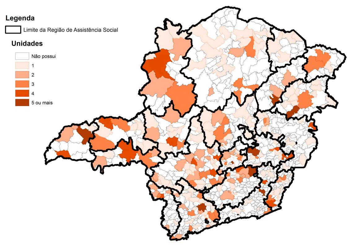 Gráfico 6: Público das Unidades de Acolhimento em MG Público: Mulheres em situação de violência; 3 Público: Adultos/famílias em situação de rua; 48 Público: Idosos (ILPI); 231 Público: Famílias