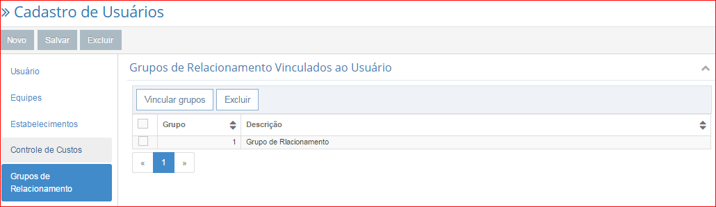 ao departamento, o usuário deverá selecionar este grupo, assim somente os usuários da empresa pertencentes a ele terão acesso a estes documentos.