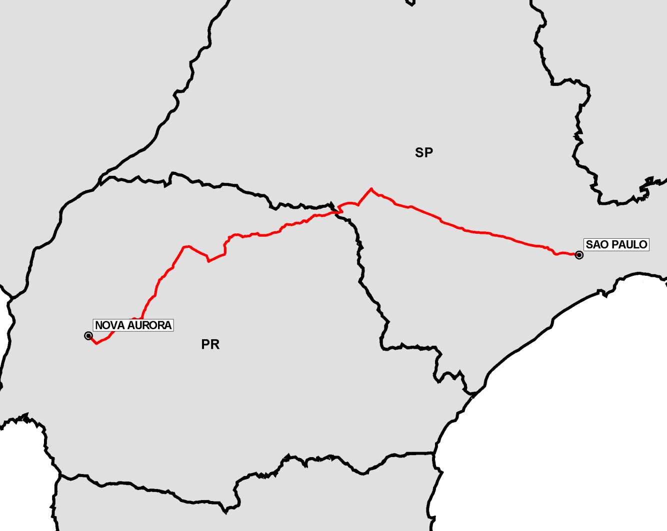 P á g i n a 3.215 alguns pontos de seção localizados em alguns dos municípios existentes no percurso da linha, quando for o caso. Figura 3.