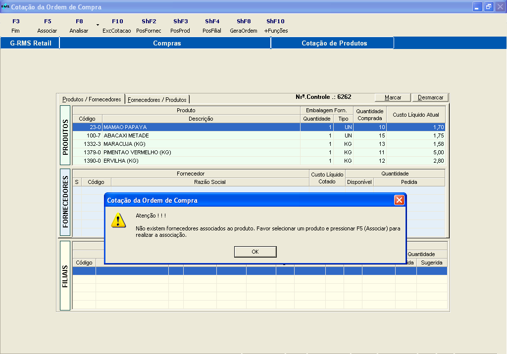 No PDT Dados Técnicos (Tabelas, Procedures, Aplicações) Tabelas AA1CTFLV : Contagem de estoque FLV. AA1FLORD AA1FLVCM: Pedido FLV diário. AA1FLVCO AA1FLVPE AA1FLVPR: Sugestão de pedido semanal.