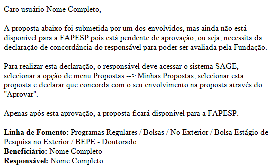 Leia com atenção essas informações! Concordando com elas, clique em.