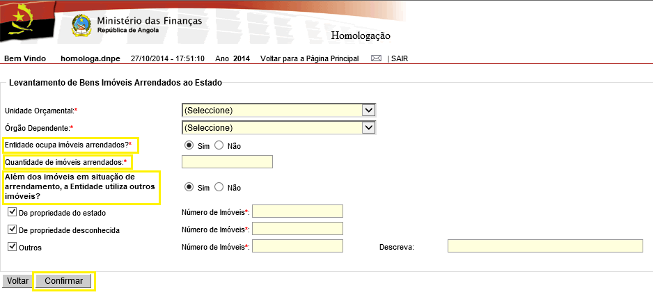 1.4 Informar se a entidade ocupa imóveis arrendados. Caso a resposta seja Sim, informar a quantidade de imóveis arrendados.