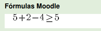 Insira a fórmula editada no editor de fórmulas Figura 33 Ao clicar em inserir será mostrada o código da fórmula, figura 34. Figura 34 E, para que esta seja visualizada clique em salvar e mostrar.