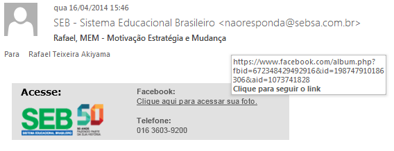 Exemplo de e-mail marketing Exemplo de e-mail marketing que a pessoa cadastrada receberá: Nome do usuário cadastrado no