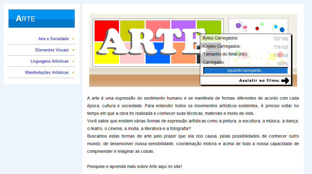 3. Conteúdos curriculares das disciplinas Na página inicial ou home, o Portal apresenta uma barra para acesso aos conteúdos curriculares das disciplinas do Ensino Fundamental (séries finais):