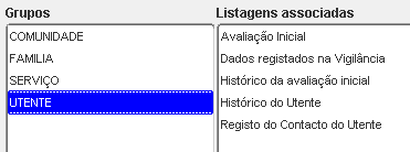 31. Listagens da zona superior abre a janela: Após escolher um