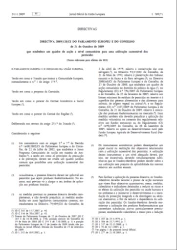 DIRECTIVA 2009/128/CE DO PARLAMENTO EUROPEU E DO CONSELHO de 21 de Outubro de 2009