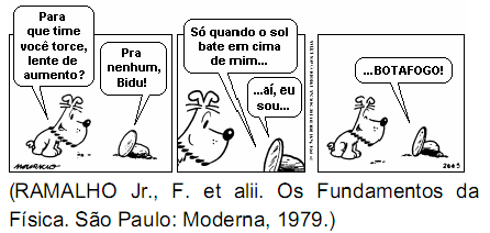 20. (Uerj 2004) Em uma alusão ao episódio em que Arquimedes teria usado uma lente para queimar