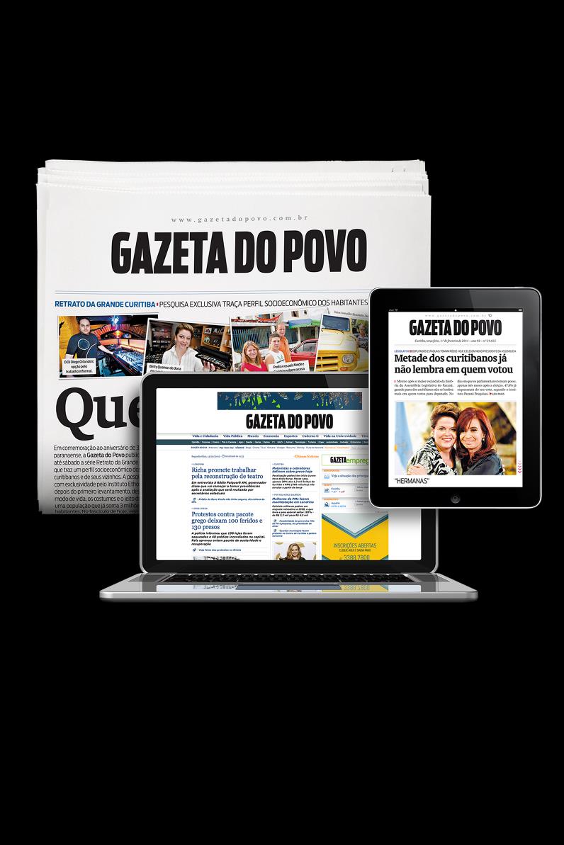 124 mil O potencial de consumo de um leitor da Gazeta do Povo é leitores da Gazeta do Povo efetuaram pedidos de delivery por telefone nos últimos quinze dias (1º trimestre de 2015)