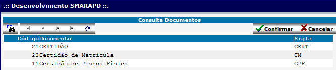 3º OPÇÃO FILTRO Se precisar poderá realizar o filtro para poder buscar o documento.