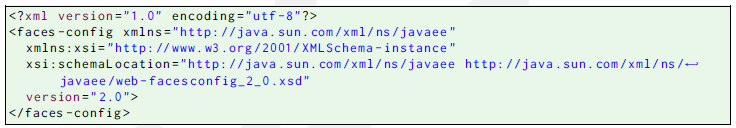 Configuração JSF Adicionar no diretório WEB-INF um arquivo chamado faces-config.xml.