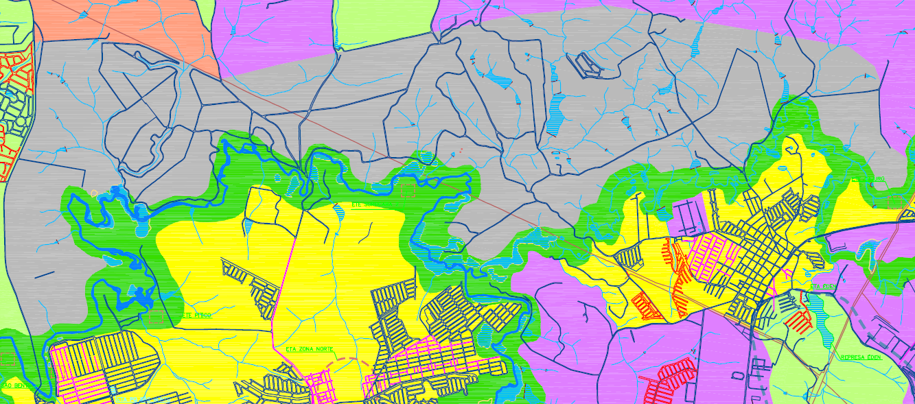 PROPOSTAS ZONEAMENTO MUNICIPAL (REGIÃO NORTE) ATUAL LEI 8.