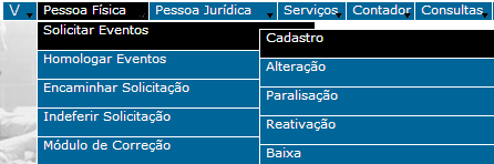 Permitida para as empresas ativas ou suspensas, com ou sem contador existente.