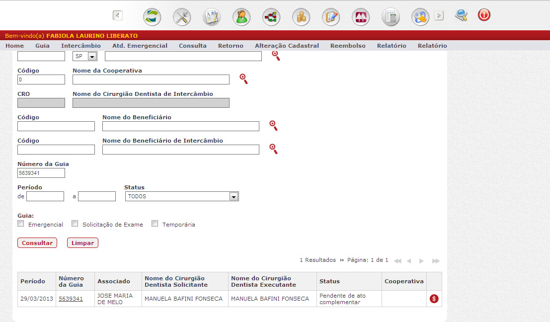 Status PENDENTE DE ATO COMPLEMENTAR- o orçamento encontra-se nesse status uma vez que o ato complementar não foi concluído, o cooperado saiu do orçamento