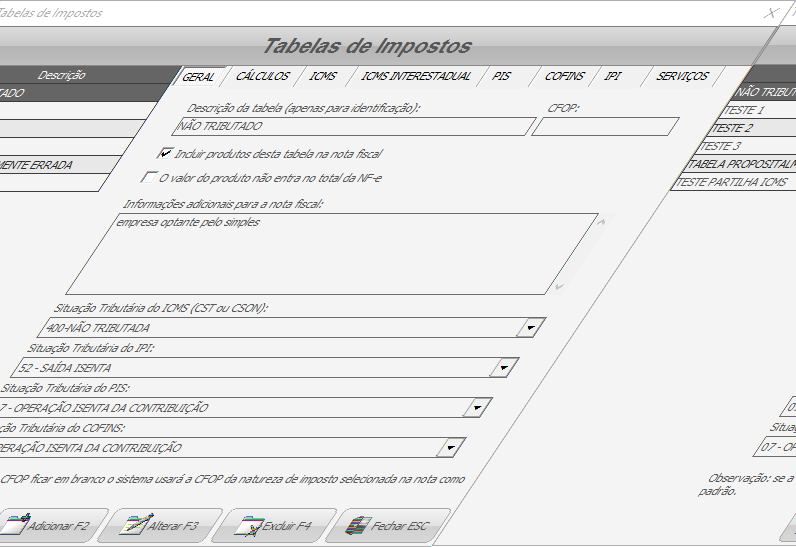 CÓDIGO EX DA TIPI: este campo é como uma subclasse do NCM e somente alguns produtos têm esta informação, caso o produto não tenha deixar em branco; TAB.