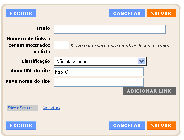 Clique sobre o gadget inserido. Clique em [Excluir] na janela que abrirá. Confirme a exclusão. Siga os mesmos passos para inserir novos gadgets.