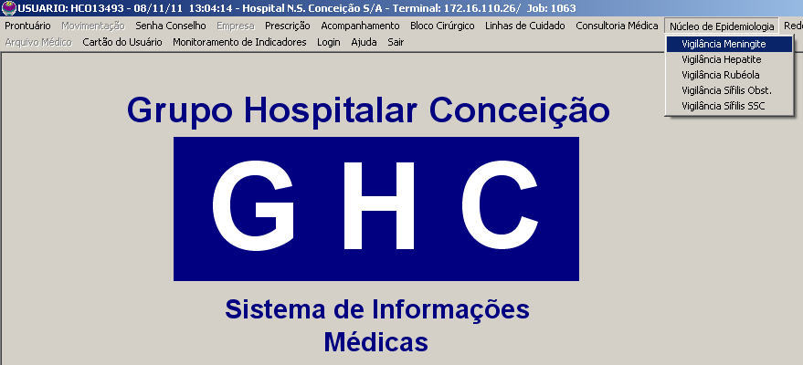 Detecção de casos suspeitos da VE hospitalar Fontes de Informação: Profissionais (passiva) Censo hospitalar Busca ativa (visita diária)