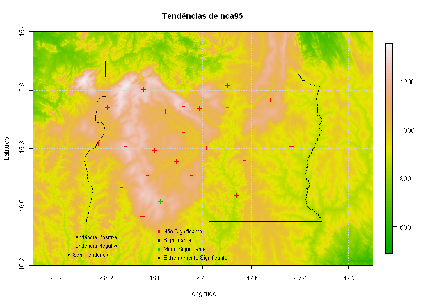 anual de precipitação esta tendência não foi significativa, indicando que apesar deste aumento no número de casos, não está havendo um aumento na intensidade destes casos.