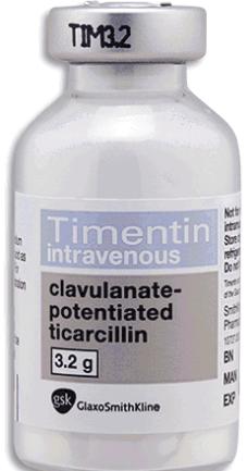 Inibidores da beta-lactamase Exemplos: Ampicilina + sulbactam Amoxicilina + ácido clavulânico (Clavulin ) Ticarcilina + ácido clavulânico