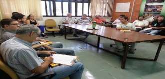 Regional Norte Fernanda Silva, Ivo Prado e Alexandre Peressin na reunião com a gerência MG/NT, em Sete Lagoas.