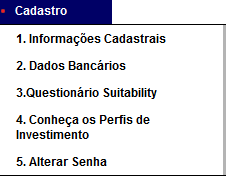 Selecionar a Conta Seleciona o período Pesquisar OBS.