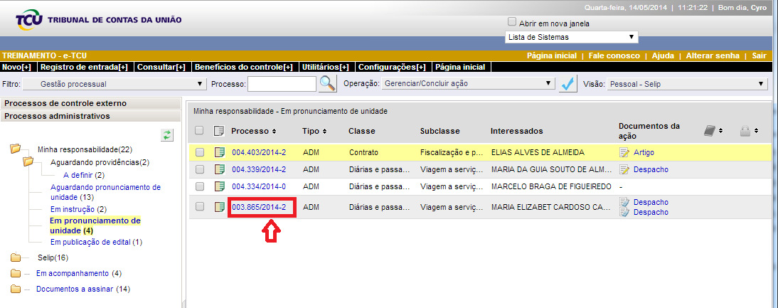 especial, para aqueles com muitas peças; Inserção de notas e lembretes nas páginas do processo; e Possibilidade de exportar partes ou todo o processo para um arquivo.pdf.